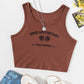 Sleeveless Tee With Knitted Letters